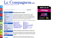 Desktop Screenshot of lecompagnon.info