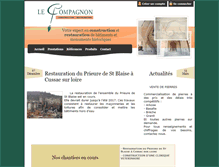 Tablet Screenshot of lecompagnon.fr
